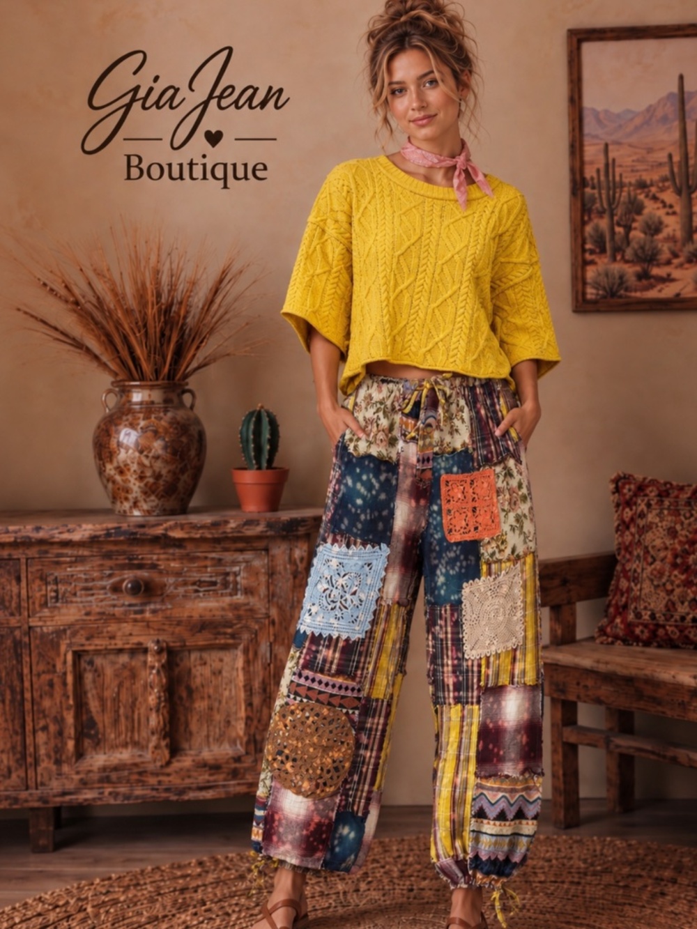 ❤️ JADED GYPSY “ STORMY NIGHT “ JADED GYPSY STORMY NIGHT PATCHWORK PANTS 64